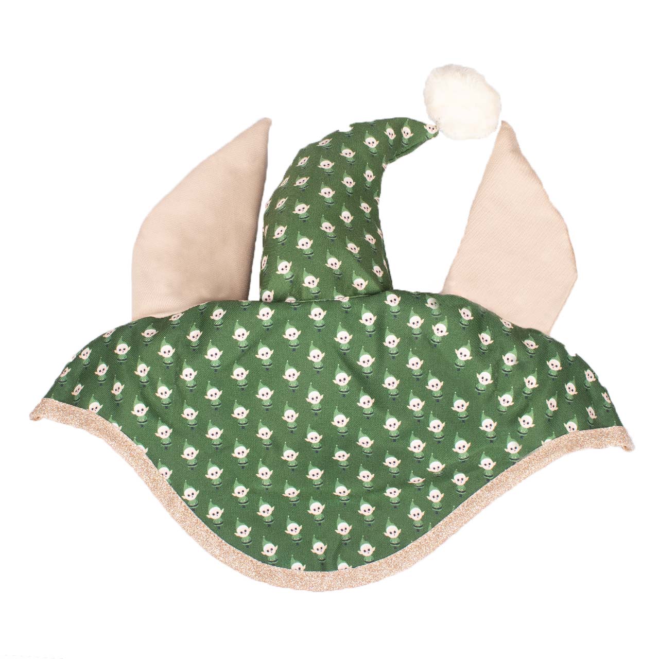QHP Ear net Christmas print