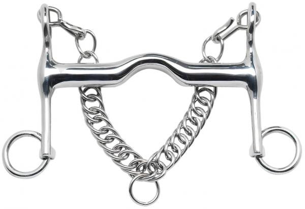 BUSSE Double Bridle EDELSTAHL 11.5cm | 19mm / Stainless Steel - Eqclusive