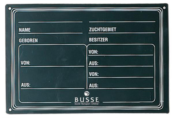 BUSSE Pedigree Board PVC - Eqclusive