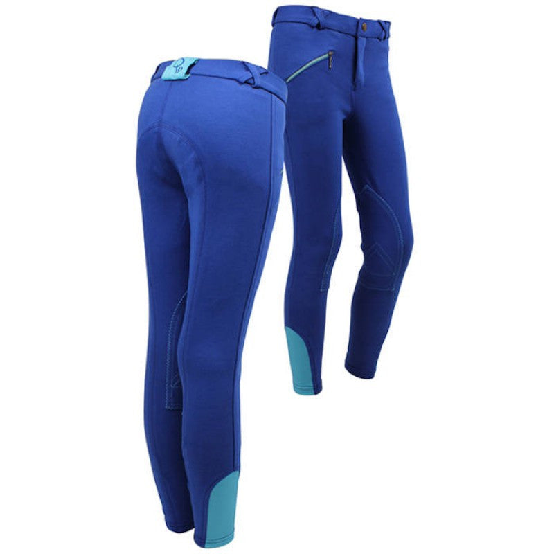 QHP Ridingbreech Junior 116 / Royalblue-Turquoise - Eqclusive - 1
