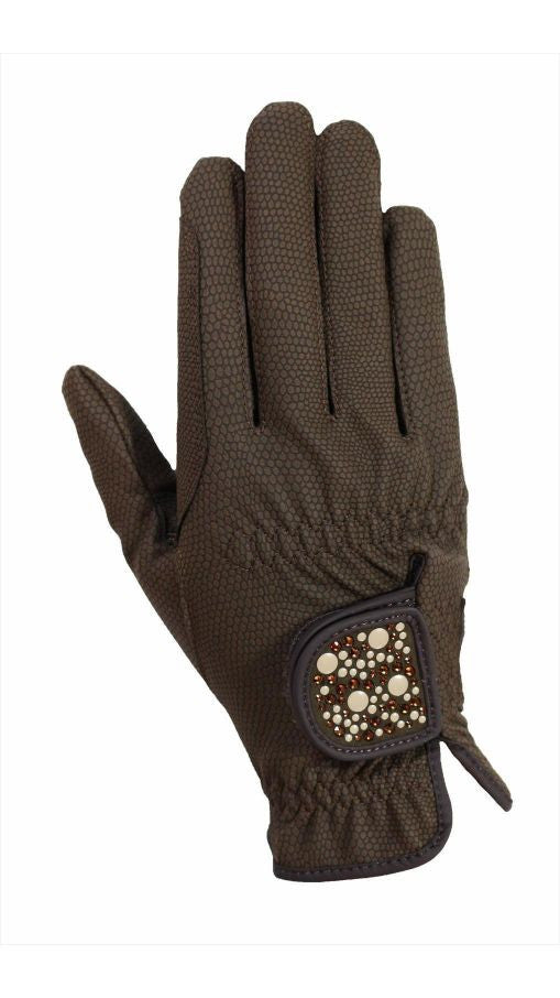 HAUKESCHMIDT Magic Tack Gloves 6 / Mocha / Mixed - Eqclusive  - 11