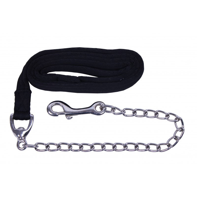 QHP Leadrope with chain 2m / Black - Eqclusive 