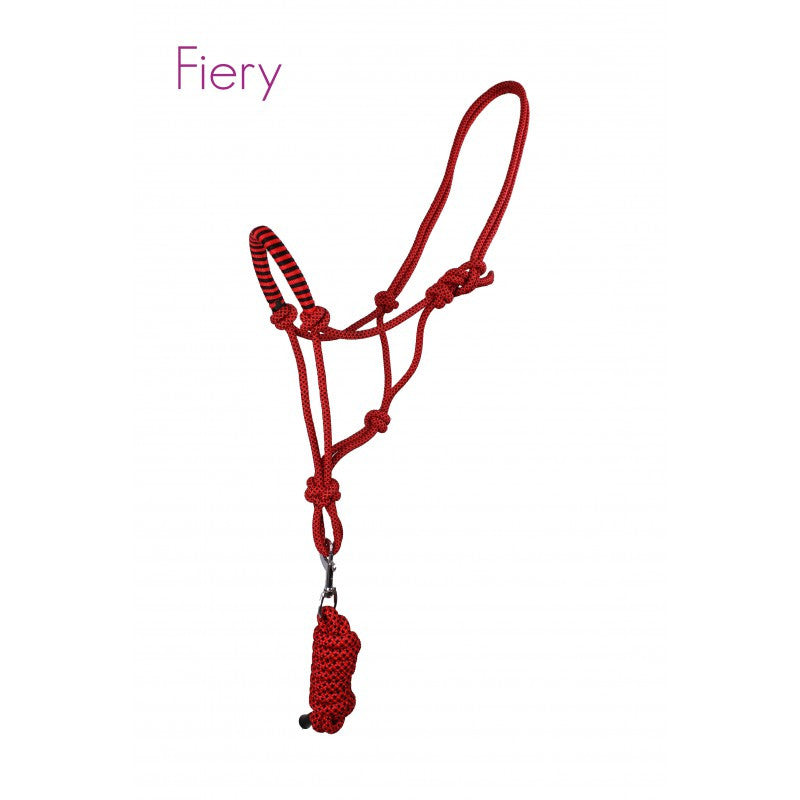 QHP Rope Head Collar Set Pony / Fiery - Eqclusive  - 6