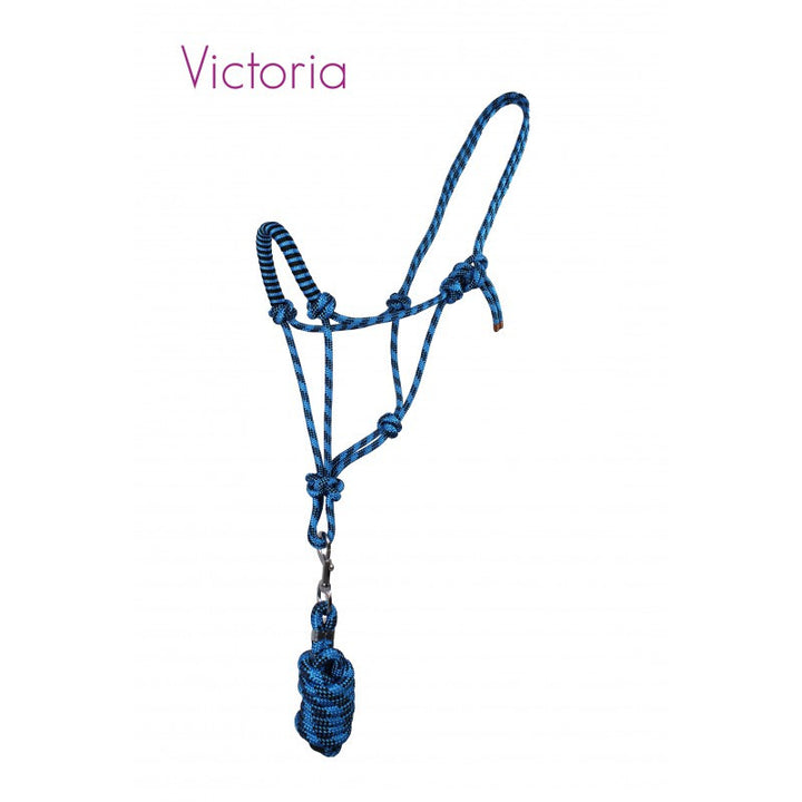 QHP Rope Head Collar Set Pony / Victoria - Eqclusive  - 4