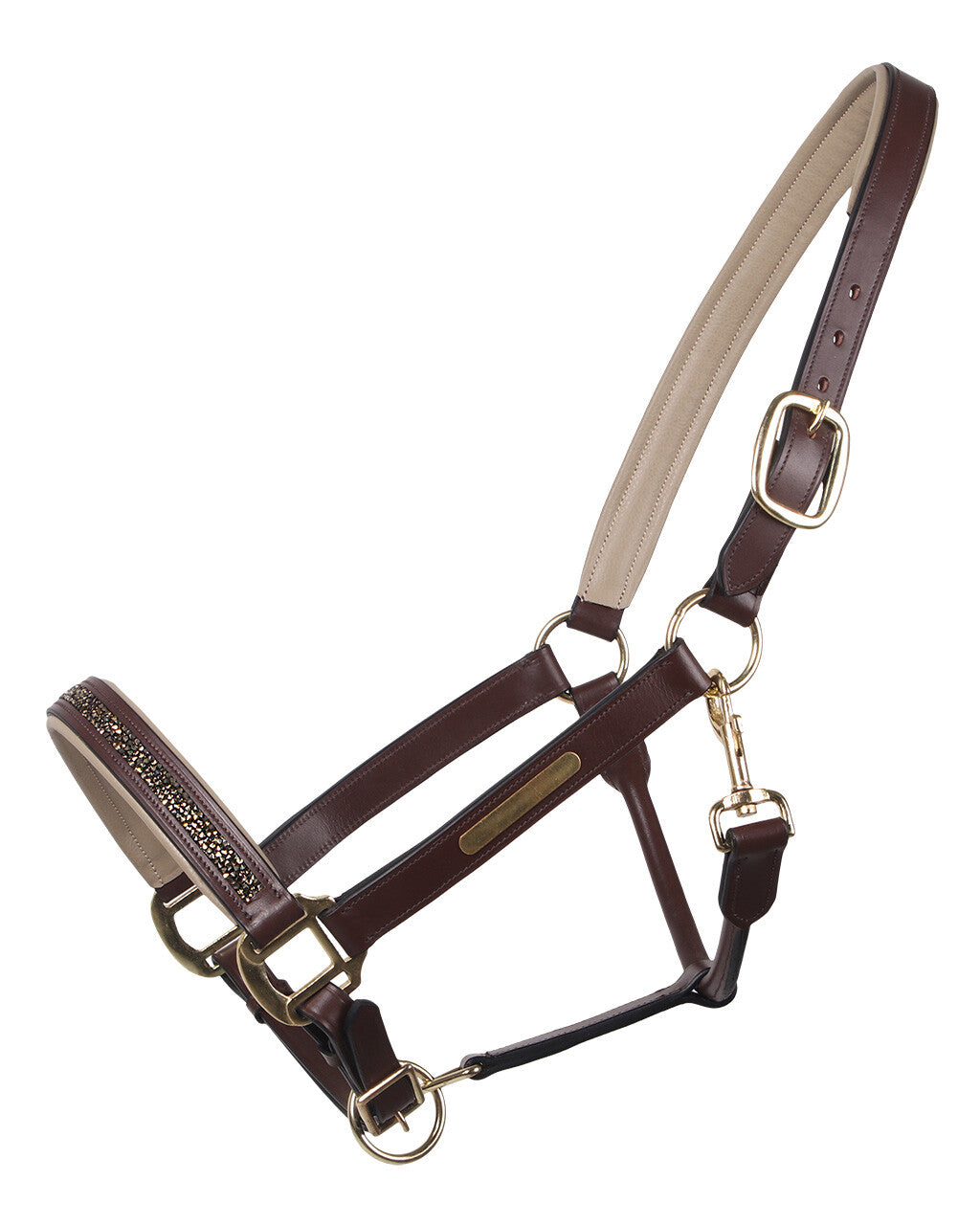 QHP Head Collar Leather Lupine