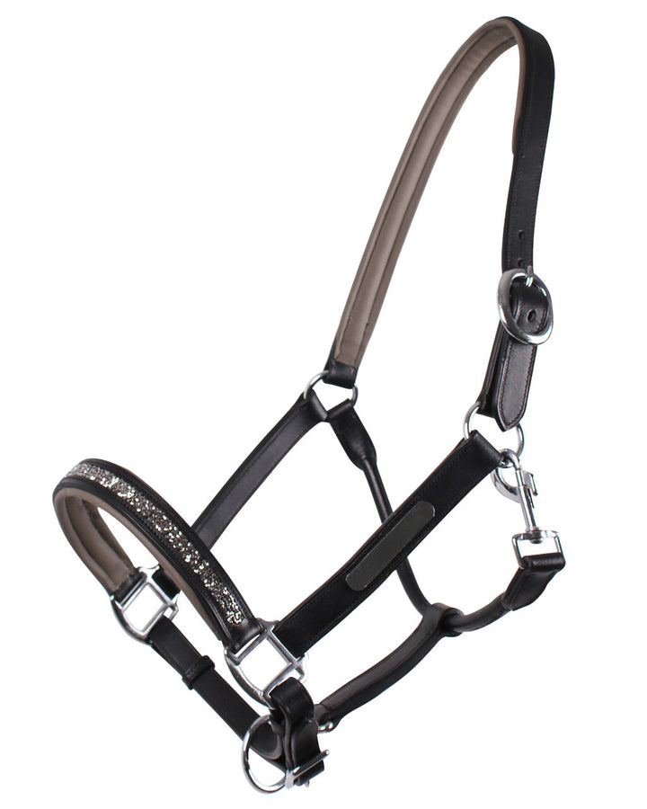 QHP Head Collar Leather Lupine