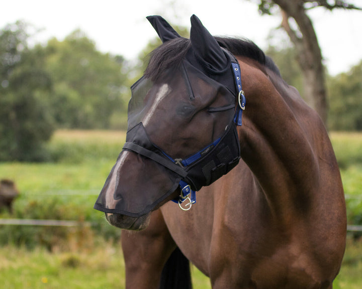 QHP Fly Mask with detachable nose flap