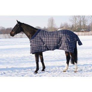 QHP Luxury Stable Rug 125 / Blue Checkered - Eqclusive  - 1