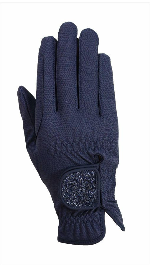 HAUKESCHMIDT Magic Tack Gloves 6 / Navy Blue / Fabrics - Eqclusive  - 4