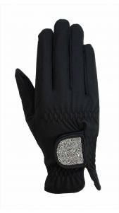 HAUKESCHMIDT Magic Tack Gloves 6 / Black / Fabrics - Eqclusive  - 6