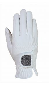 HAUKESCHMIDT Magic Tack Gloves 6 / White / Fabrics - Eqclusive  - 7