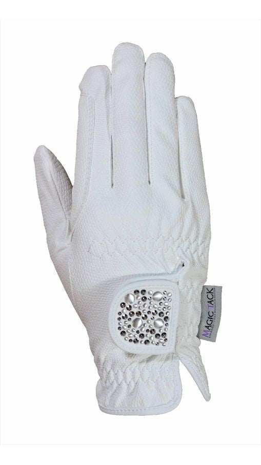 HAUKESCHMIDT Magic Tack Gloves 6 / White / Mixed - Eqclusive  - 8