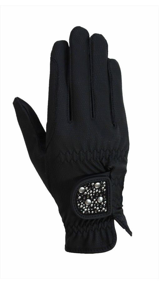 HAUKESCHMIDT Magic Tack Gloves 6 / Black / Mixed - Eqclusive  - 9