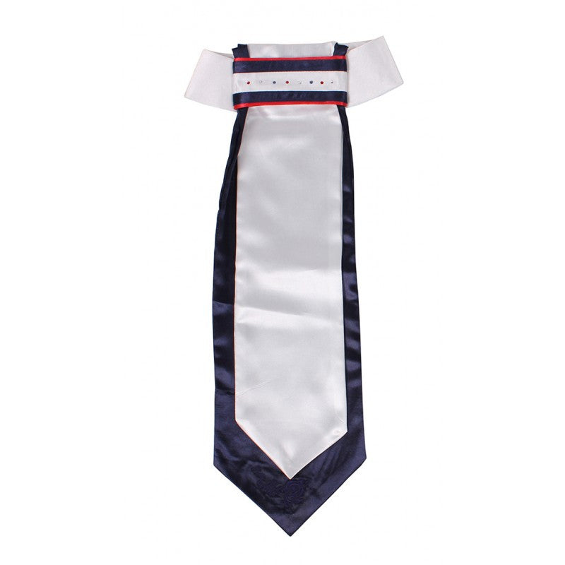 QHP Stock tie Coco S / Estate (White/Navy/Red) - Eqclusive  - 2
