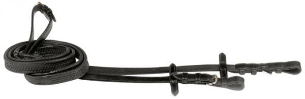 BUSSE Reins GUMMI-PROFESSIONAL Full / Black/Stainless Steel - Eqclusive 