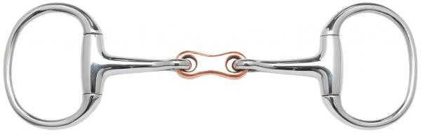 BUSSE Eggbutt-Snaffle EDELSTAHL, French-link 11.5cm | 70mm | 16mm / Stainless Steel - Eqclusive 
