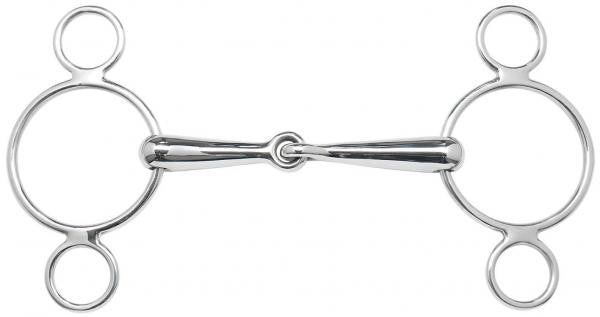 BUSSE 3-Ring-Snaffle EDELSTAHL 11.5cm | 18mm / Stainless Steel - Eqclusive 