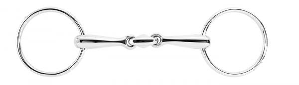 BUSSE Snaffle Bit EDELSTAHL-ELLIPSE, French-link, thin 11.5cm | 55mm | 16mm / Stainless Steel - Eqclusive 
