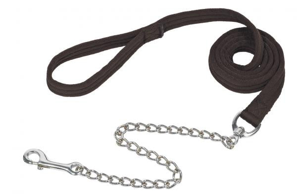 BUSSE  Leading Rein SOFT, with chain 55cm / Black - Eqclusive  - 2