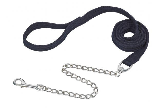 BUSSE  Leading Rein SOFT, with chain 55cm / Navy - Eqclusive  - 1