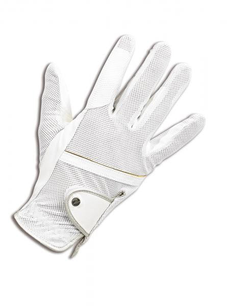 BUSSE Riding Gloves SUMMER XS / White - Eqclusive  - 1