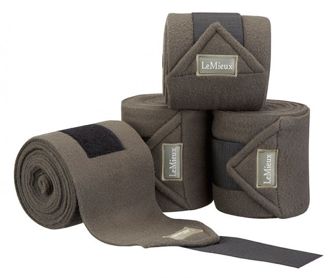 LeMieux Luxury Polo Bandages Full (Set of 4) / Grey - Eqclusive  - 12