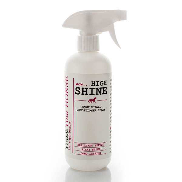 YOU & YOUR HORSE wow... HIGH SHINE-3D Effect MANE 'N' TAIL CONDITIONER SPRAY 500ml - Eqclusive  - 1